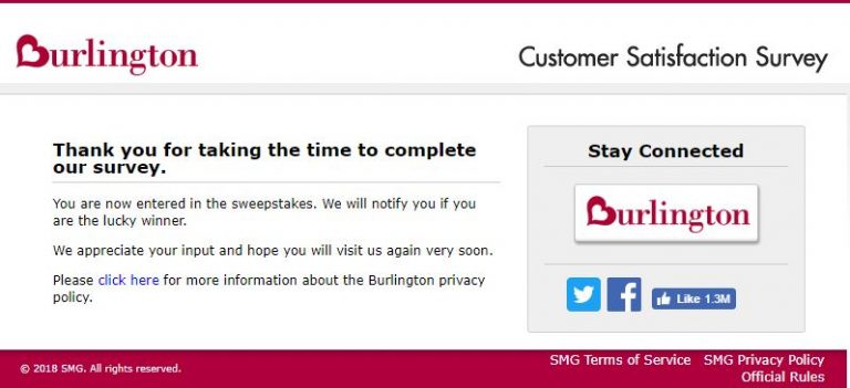 burlingtonfeedback.com - Take Burlington Survey & Win $1000 Gift Card